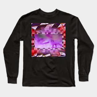 Centipede “Vaporwave” (Pink & Red) Long Sleeve T-Shirt